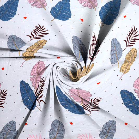 Glace Cotton Double Bed Fitted Bedsheet – 72x78x8