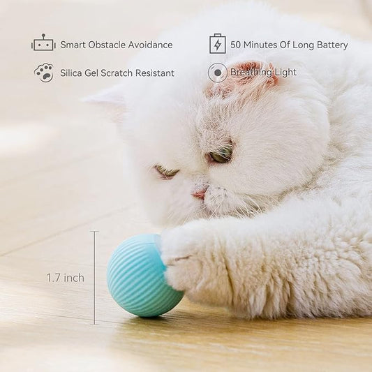 Interactive Cat Toy Ball with LED Light
