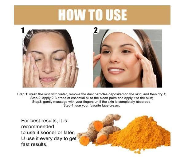 Face Turmeric Serum Oil Facial Skin Serum