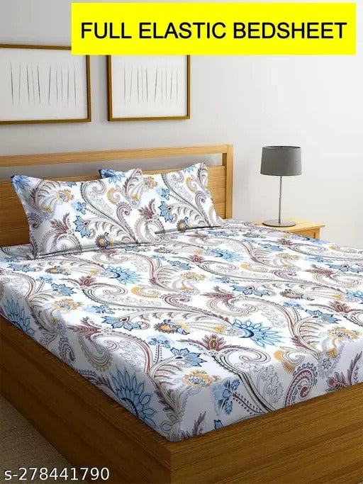 Double Bed Bedsheet with 2 Pillow Covers