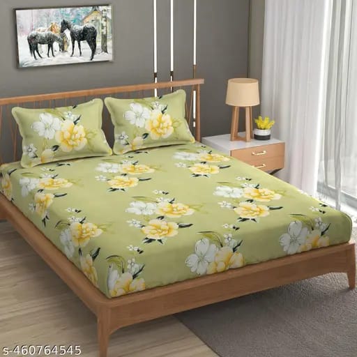 Double Bed Bedsheet with 2 Pillow Covers