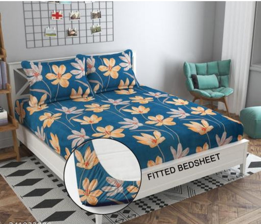 Double Bed Bedsheet with 2 Pillow Covers