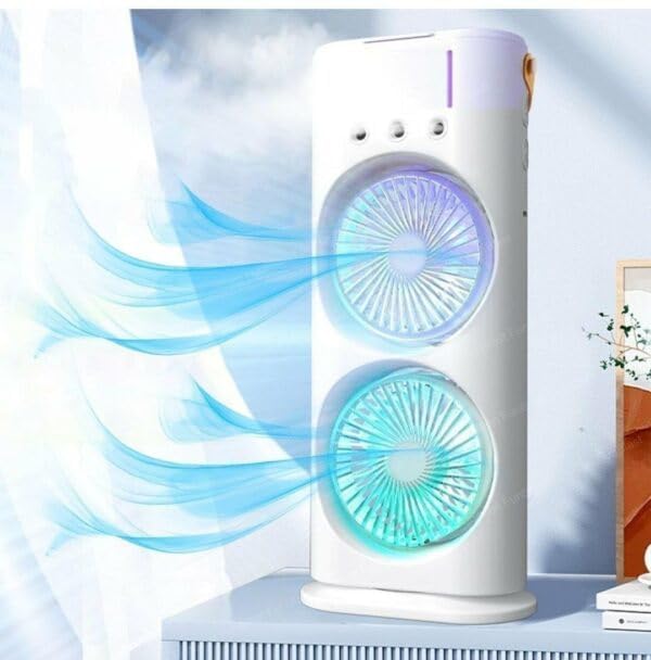 Double Ended Spray Fan, Desk Fan with Mist Spray