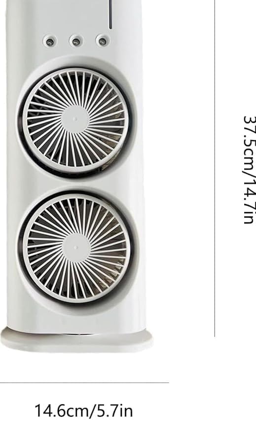 Double Ended Spray Fan, Desk Fan with Mist Spray