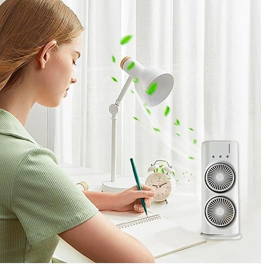 Double Ended Spray Fan, Desk Fan with Mist Spray