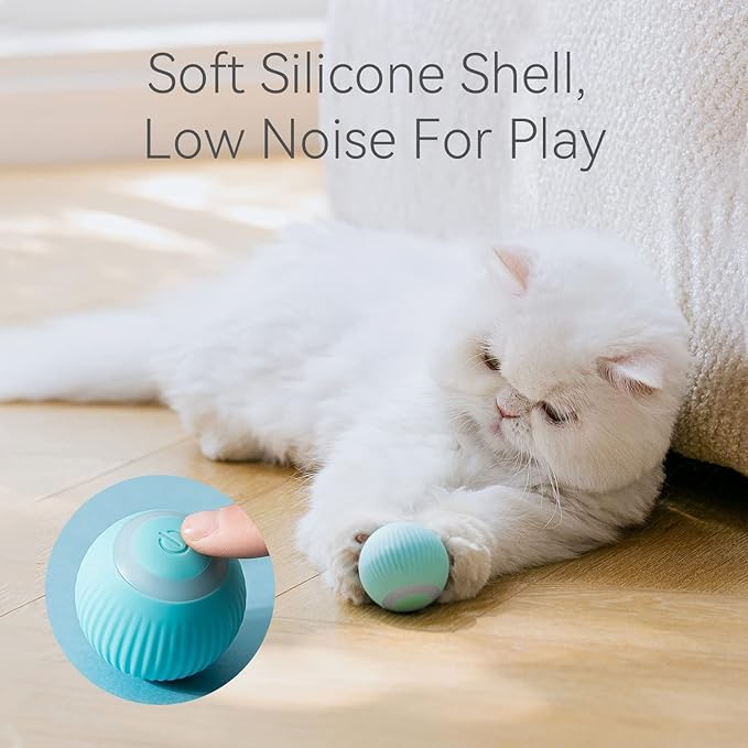 Interactive Cat Toy Ball with LED Light