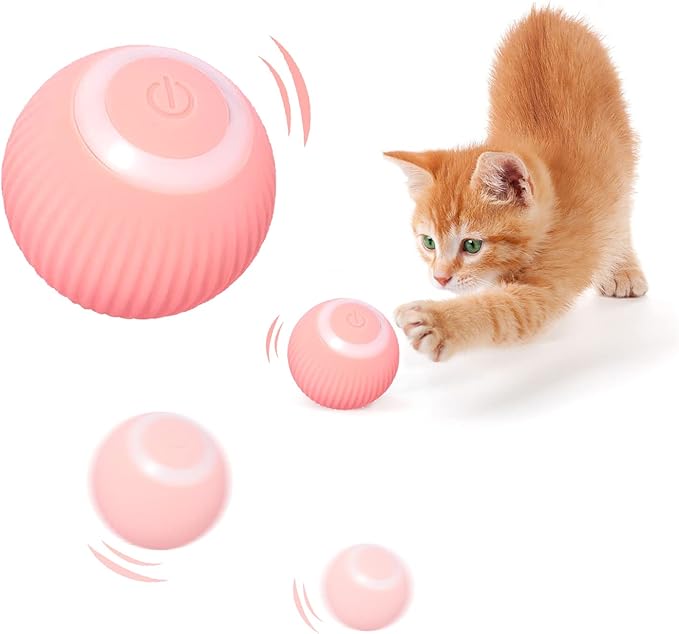 Interactive Cat Toy Ball with LED Light