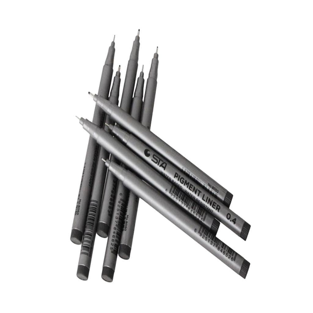 9 Sizes Fine Tip Permanent Marker Pen