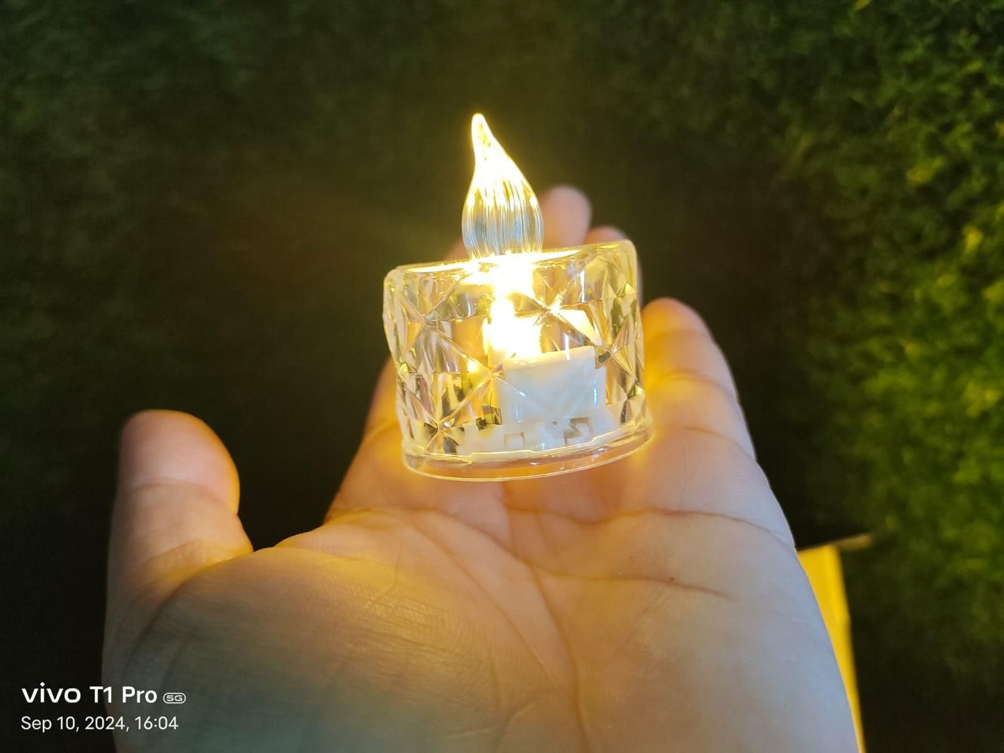 ✨ Decorative Crystal Candles – Flameless & Smokeless (4 PCS) 🕯️