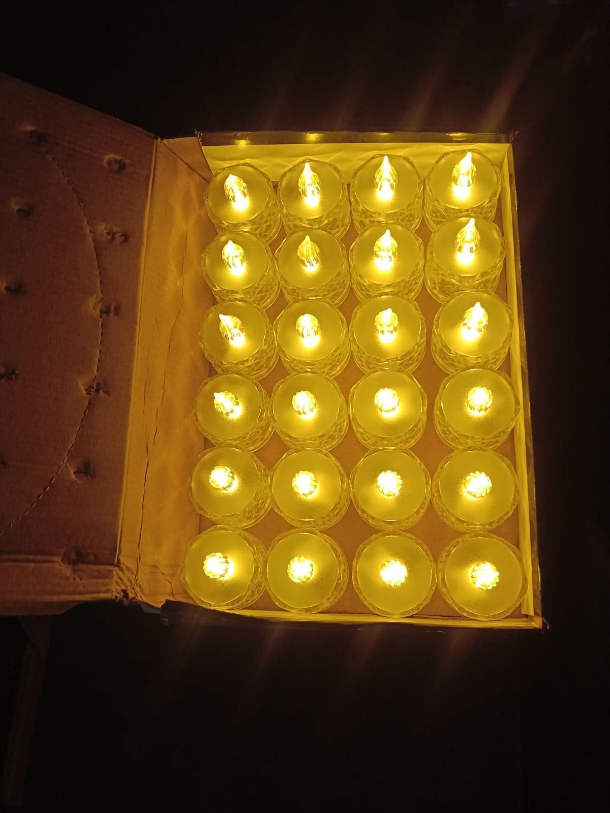 ✨ Decorative Crystal Candles – Flameless & Smokeless (4 PCS) 🕯️